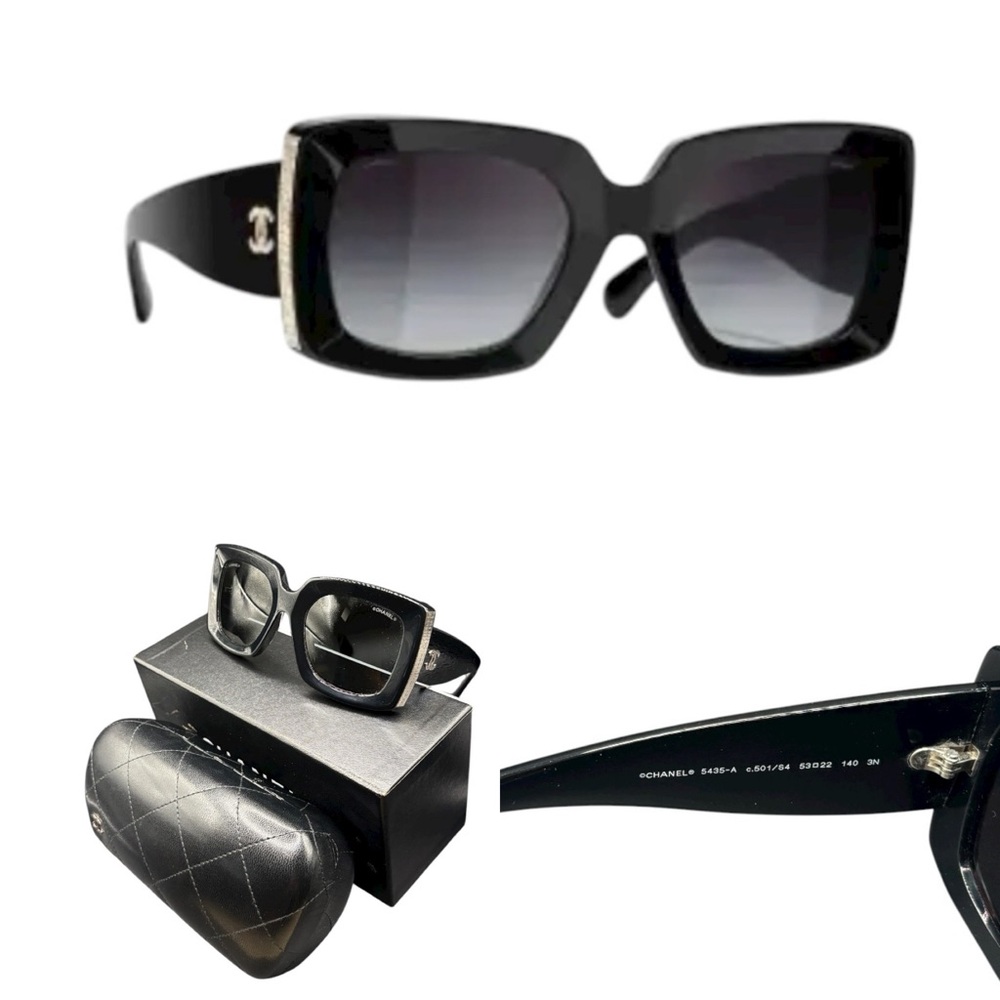 Chanel Black Oversized Sunglasses - 5332-A - Picture 1 of 9